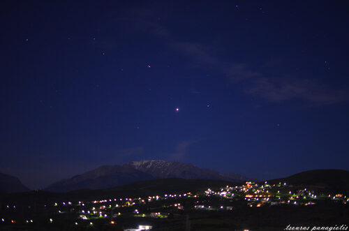Mt.Parnassos from Levadia