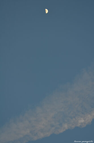 Moon and clouds